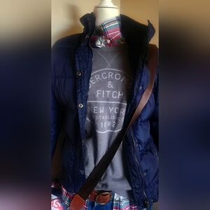 Abercrombie & Fitch Gray Crewneck Sweatshirt